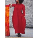 Elegant Plus Size Hooded Long Dress with Rhinestone Wing Detail, Polyester Knit Fabric Tunic with Side Slit and Pockets, Regular Long Sleeve Animal Pattern Maxi Dress for Spring/Fall - Medium Stretch